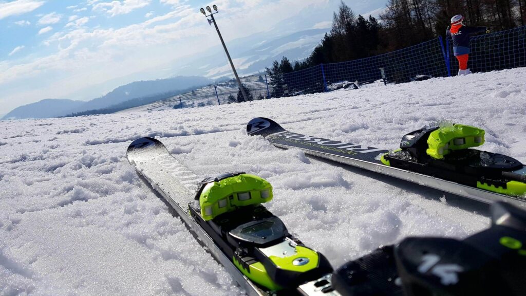 Trening kolarski zimą